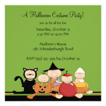 Invitation de partie de Halloween de partie de cos
