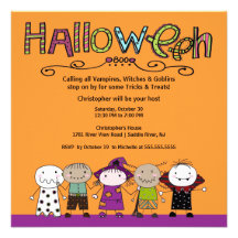 Invitation de partie de Halloween de partie de cos