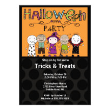Invitation de partie de Halloween de partie de cos