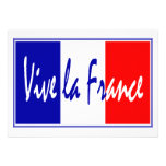 Invitation de partie de la France de La de Vive av