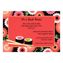 Invitation de partie de sushi