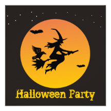 Invitation de partie de Witchy Halloween