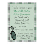 Invitation de partie du golf du marié