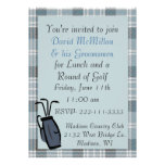 Invitation de partie du golf du marié