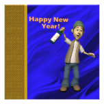 Invitation de partie du jour de nouvelle année per
