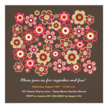 Invitation de photo d'anniversaire de enfant de fl