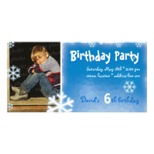 Invitation de photo de fête d'anniversaire de l'hi photocarte personnalisée