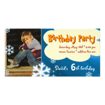 Invitation de photo de fête d'anniversaire de l'hi photocarte customisée
