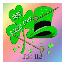Invitation de shamrock du jour de St Patrick
