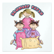 Invitation de soirée pyjamas