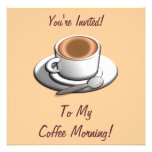 Invitation de tasse de café de matin de café