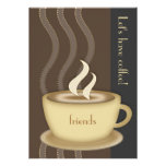 Invitation de tasse de café grande