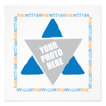 Invitation de téléchargement de photo de Mitzvah d