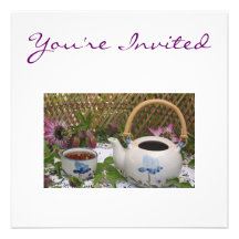 Invitation de temps de thé