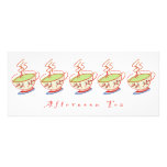 " invitation de thé d'après-midi 4x9.25