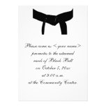 Invitation d'essai de promotion de ceinture noire 