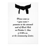 Invitation d'essai de promotion de ceinture noire 