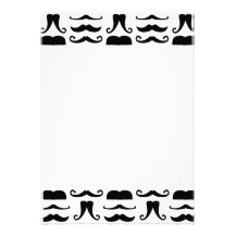 Invitation d'impression de moustache