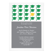 Invitation d'obtention du diplôme de casquette