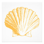 Invitation d'or de réception de Shell Luau de mer 