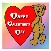 Invitation d'ours de nounours de Valentine