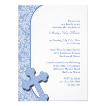 Invitation du baptême du garçon