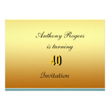 Invitation Elegant Men's Birthday Party