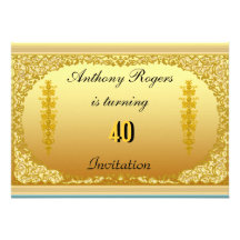 Invitation Elegant Men's Birthday Party