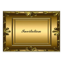 Invitation Elegant women's Birthday Party Gold