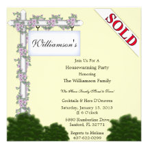 Invitation élégante de pendaison de crémaillère