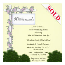 Invitation élégante de pendaison de crémaillère