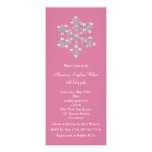 Invitation en cristal de baby shower de flocon de 