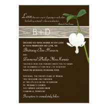 Invitation en ivoire vert de mariage de défenseur 