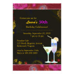 Invitation faite sur commande de fête d'anniversai