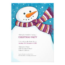 Invitation gaie de fête de Noël d'enfants du bonho