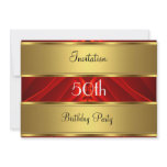 Invitation Gold 50th Birthday Party
