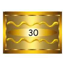 Invitation Gold Elegant women's Men's Birthday