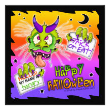 Invitation - HALLOWEEN BOOGEYMAN MONSTER