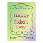 Invitation heureuse du jour de mère