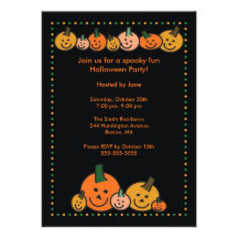 Invitation heureuse mignonne de partie de Hallowee