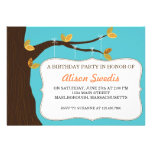 Invitation heureux de fête d'anniversaire d'arbre