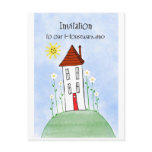 invitation housewarming postcard