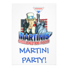 Invitation, Invitations - Martinis Should be Tax F