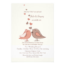 Invitation jointe de brunch de mariage de courrier