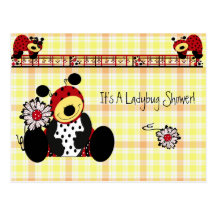 Invitation ...Ladybug Shower Postcard