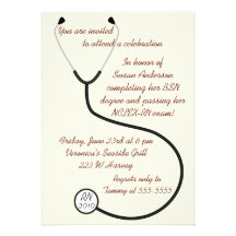 Invitation médicale ou de diplôme en soins infirmi