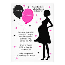 Invitation moderne de baby shower