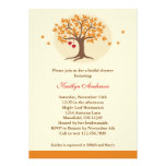 Invitation nuptiale de douche d'arbre de chute