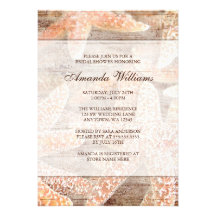 Invitation nuptiale de douche de Brown d'étoiles d