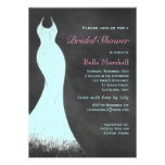Invitation nuptiale de douche de craie d'Aqua invitations
